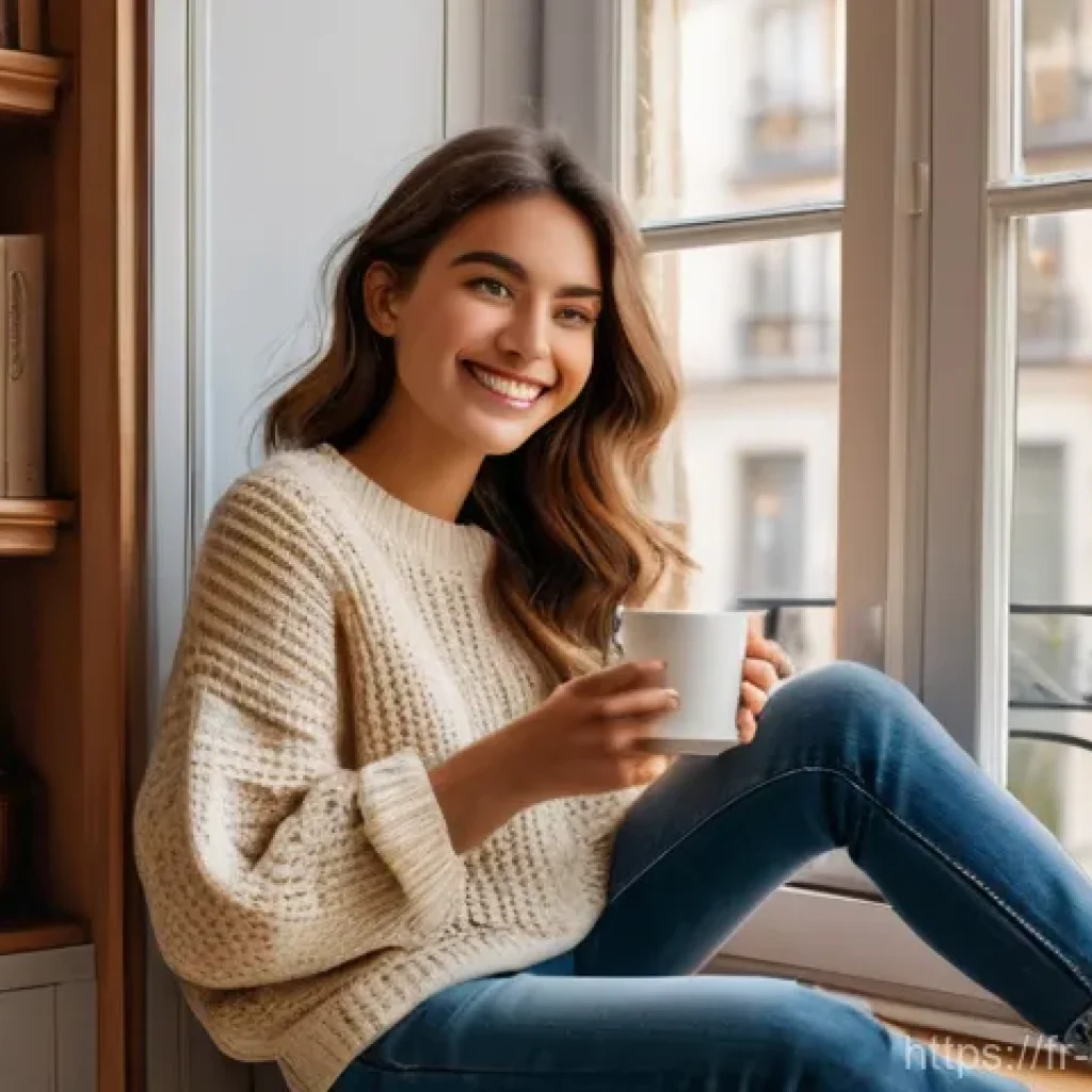 미디어와 사회적 영향력 - **Prompt 1: Authentic French Lifestyle Influencer**
"A young adult woman, in her late 20s, with ...