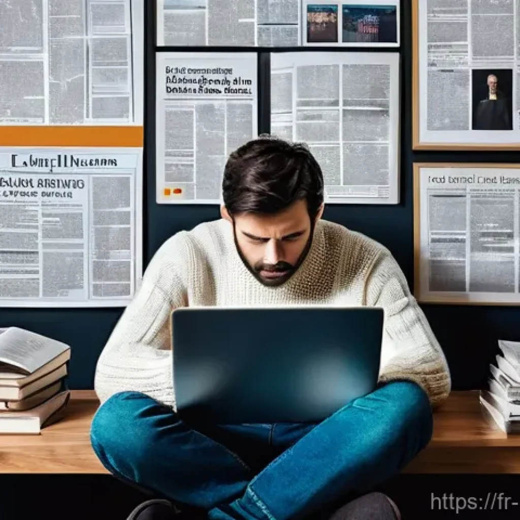 미디어와 대중 심리 - **Prompt:** A young French woman in her late 20s, elegantly dressed in modest, chic Parisian casual ...