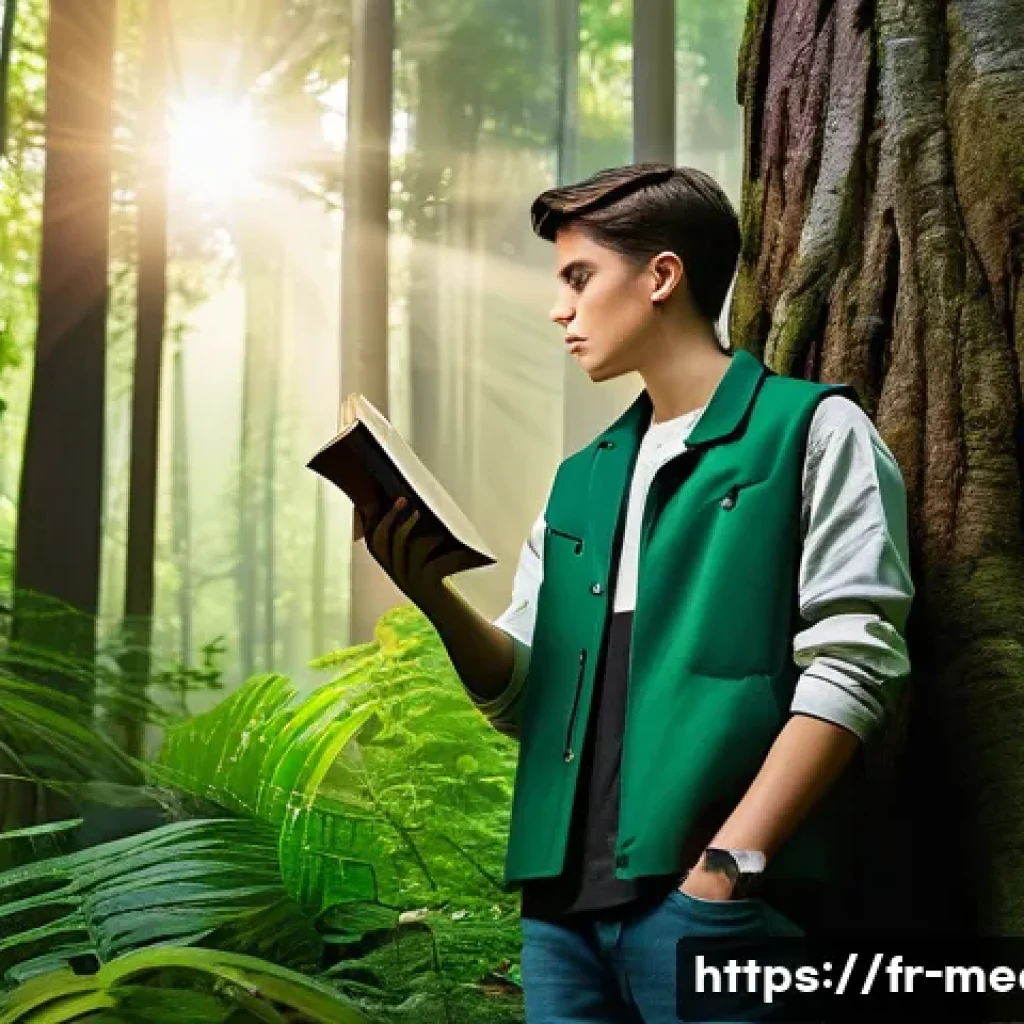 미디어 분석 기법 - **Prompt:** A determined young adult, appearing around 18 years old, wearing a stylish but modest st...